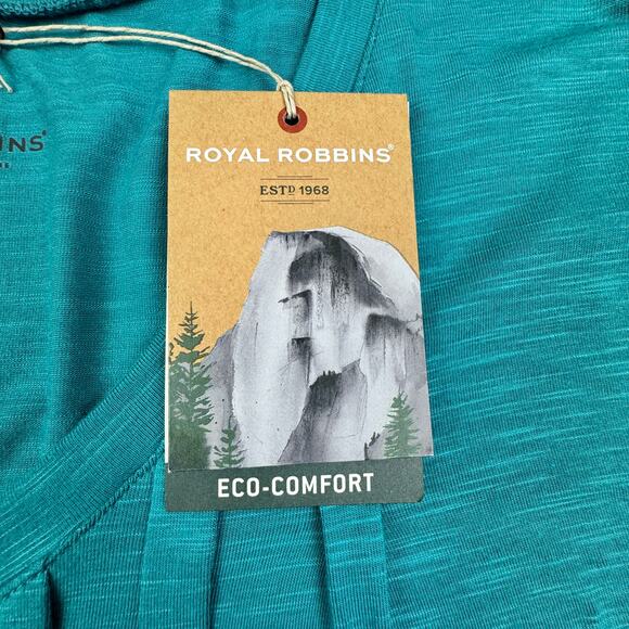 Royal Robbins Outdoor Soft Noe 3/4-Sleeve Vee Shirt Women's Size Large - Picture 5 of 7